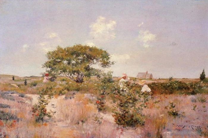 William Merritt Chase Peinture à l'huile - Paysage de Shinnecock 1892