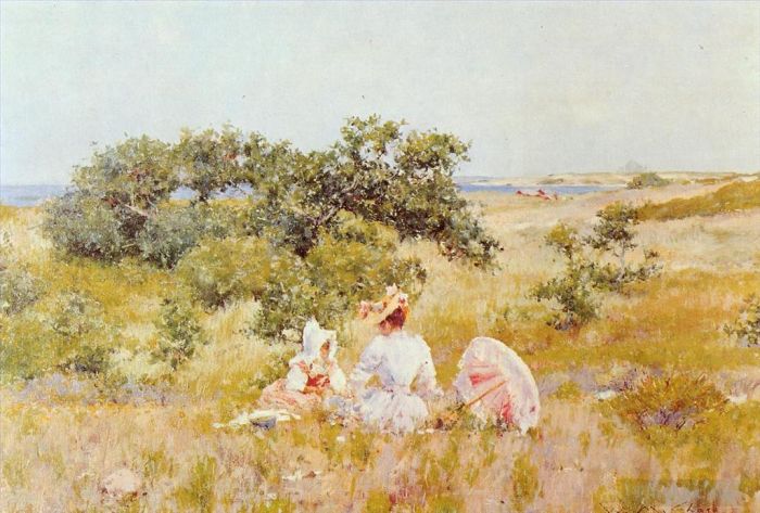 William Merritt Chase Peinture à l'huile - Le conte de fées alias Un jour d'été