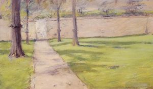 William Merritt Chase œuvres - Le mur du jardin