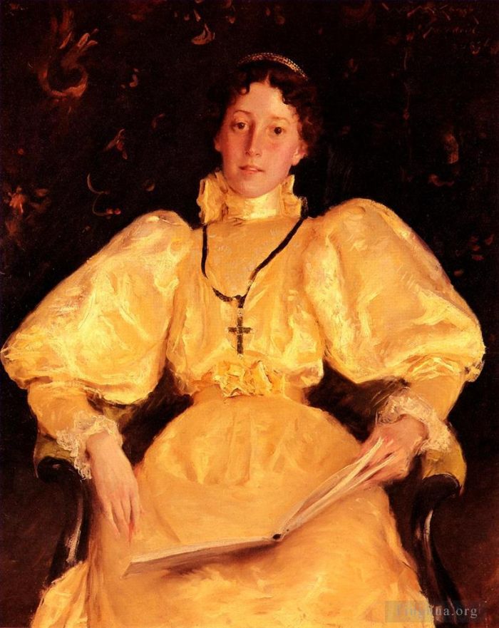 William Merritt Chase Peinture à l'huile - La Dame d'Or