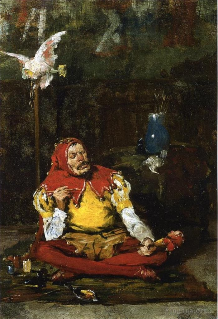 William Merritt Chase Peinture à l'huile - Le bouffon des rois
