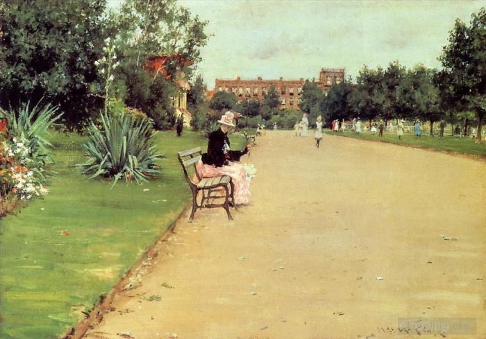 William Merritt Chase Peinture à l'huile - Le parc