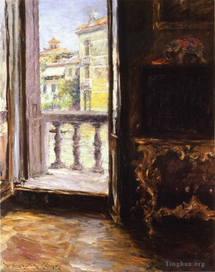 William Merritt Chase Peinture à l'huile - Balcon Vénitien