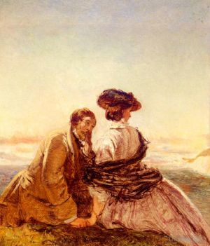 William Powell Frith œuvres - Les amoureux