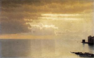 William Stanley Haseltine œuvres - Un Menton marin calme