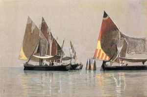 William Stanley Haseltine œuvres - Bateaux italiens paysage marin de Venise William Stanley Haseltine
