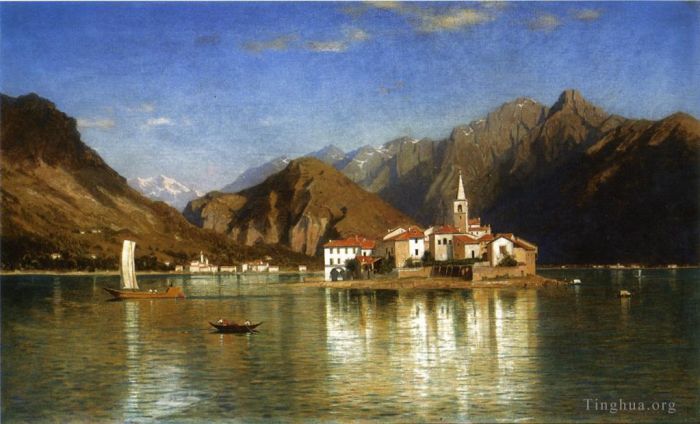 William Stanley Haseltine Peinture à l'huile - Lac Majeur