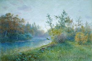William Stanley Haseltine œuvres - Barrage du moulin à Traunstein
