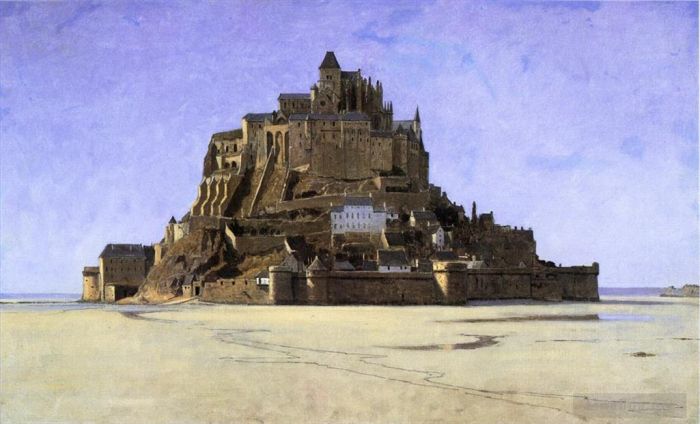 William Stanley Haseltine Peinture à l'huile - Mont Saint Michel