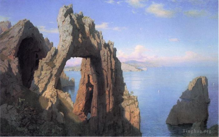 William Stanley Haseltine Peinture à l'huile - Arche naturelle à Capri