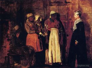 Winslow Homer œuvres - Une visite de la vieille maîtresse