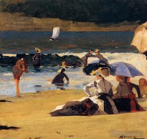 Winslow Homer œuvres - Au bord du rivage
