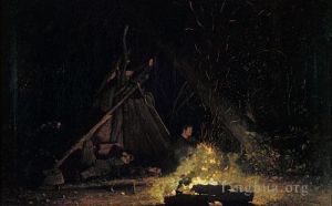 Winslow Homer œuvres - Feu de camp