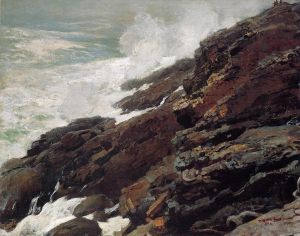 Winslow Homer œuvres - Côte des hautes falaises du Maine