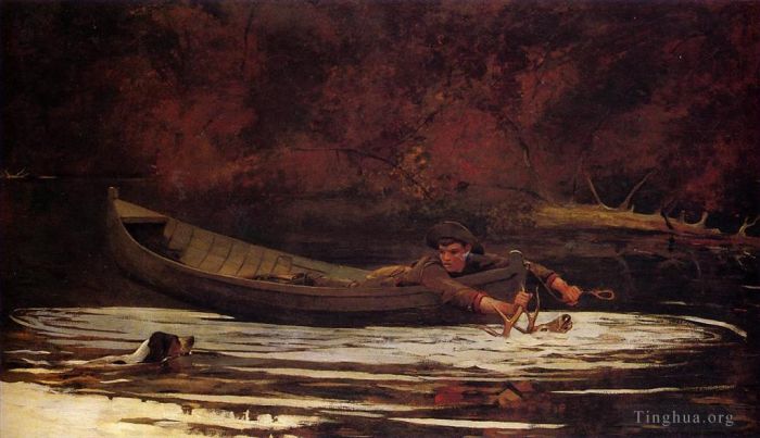 Winslow Homer Types de peintures - Chien et chasseur