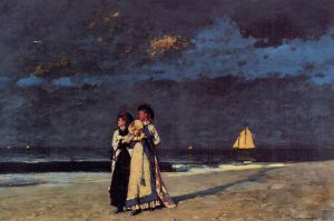 Winslow Homer œuvres - Promenade sur la plage