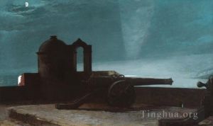 Winslow Homer œuvres - Projecteur sur l'entrée du port