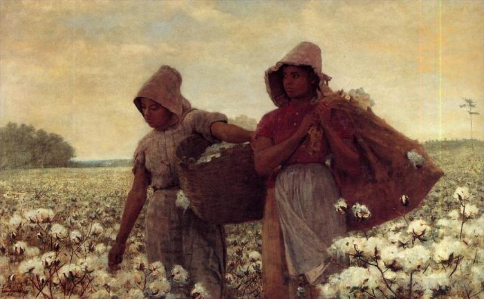 Winslow Homer Peinture à l'huile - Les cueilleurs de coton