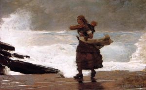 Winslow Homer œuvres - Le coup de vent