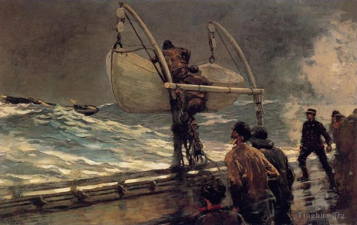 Winslow Homer Peinture à l'huile - Le signal de détresse