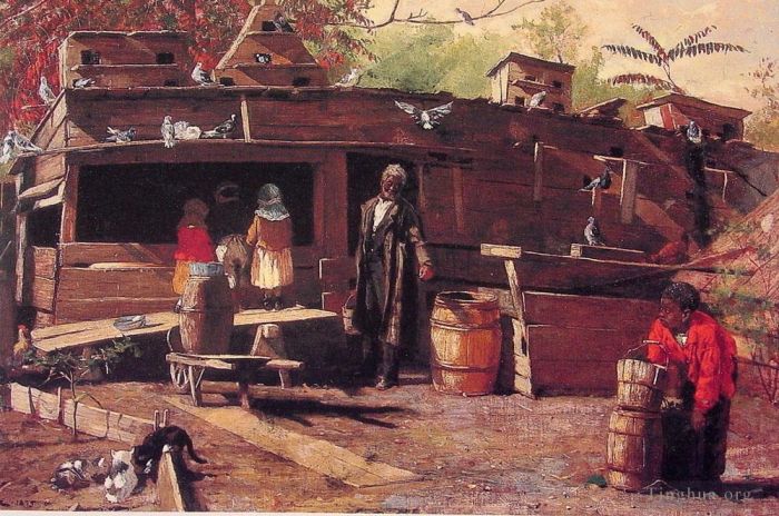 Winslow Homer Peinture à l'huile - Oncle Ned à la maison