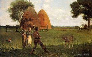 Winslow Homer œuvres - Sevrage du veau
