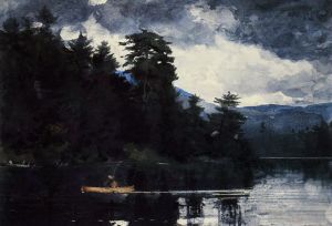 Winslow Homer œuvres - Lac Adirondack