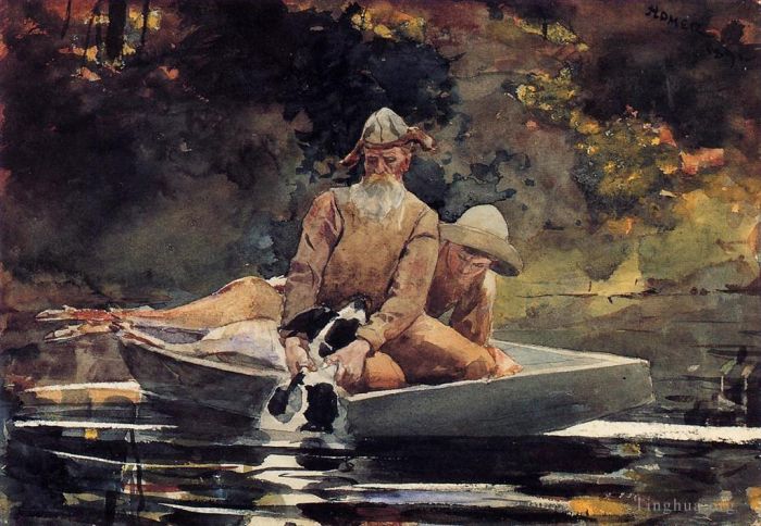 Winslow Homer Types de peintures - Après la chasse
