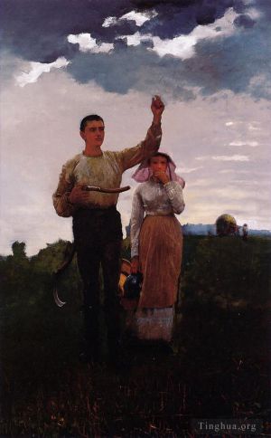 Winslow Homer œuvres - Répondre au klaxon, alias The Home Signal