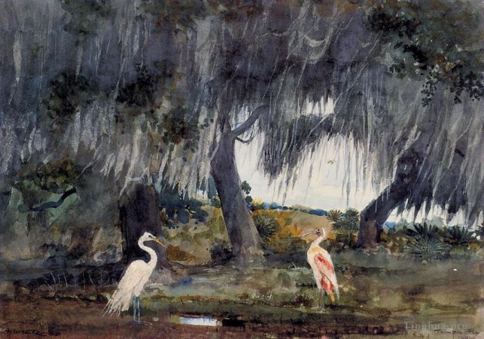 Winslow Homer Types de peintures - À Tampa