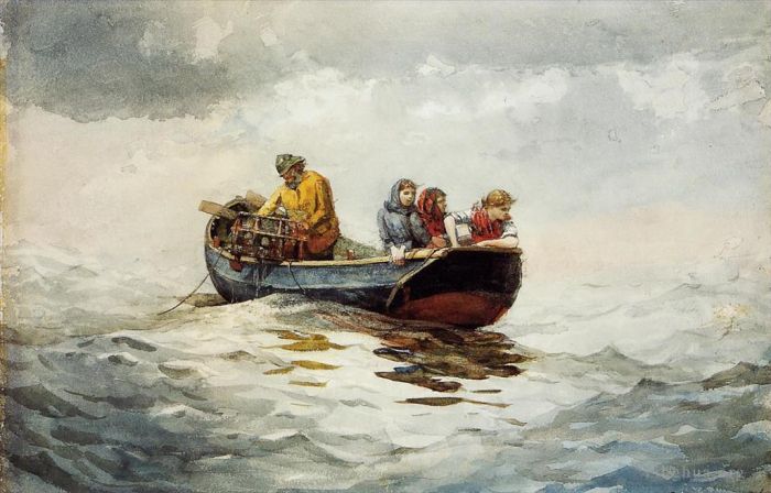 Winslow Homer Types de peintures - Pêche au crabe