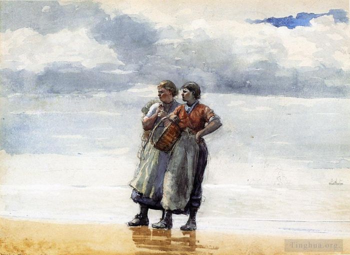 Winslow Homer Types de peintures - Filles de la Mer
