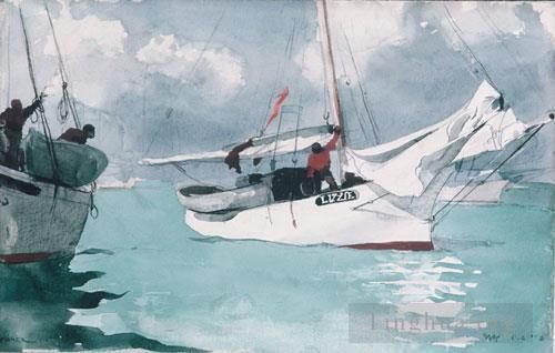 Winslow Homer Types de peintures - Bateaux de pêche Key West