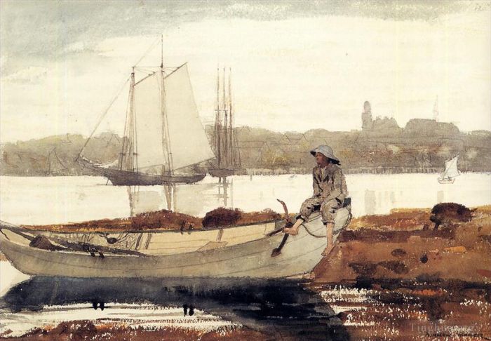 Winslow Homer Types de peintures - Port de Gloucester et Dory