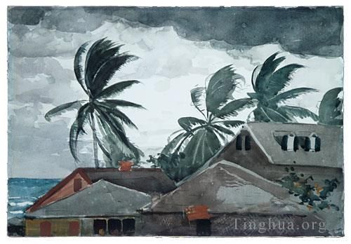 Winslow Homer Types de peintures - Ouragan Bahamas