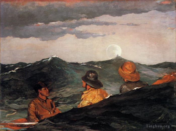 Winslow Homer Types de peintures - Embrasser la Lune
