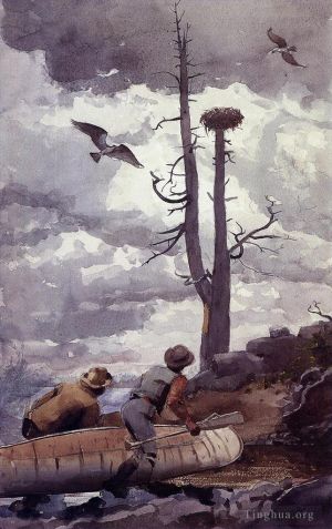 Winslow Homer œuvres - Nid de balbuzards