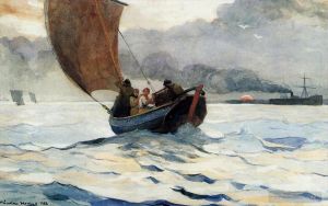 Winslow Homer œuvres - Bateaux de pêche de retour
