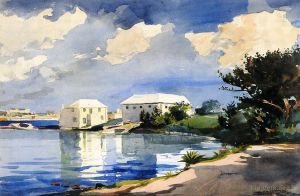 Winslow Homer œuvres - Bouilloire à sel Bermudes