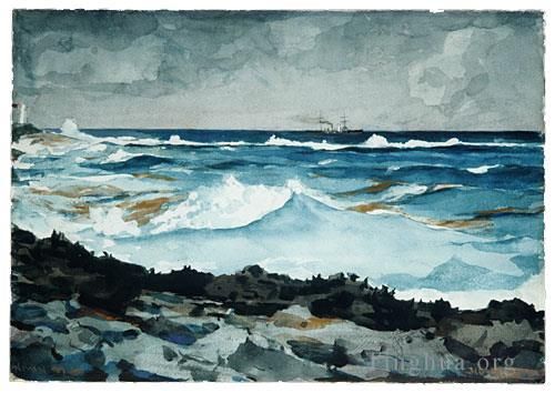 Winslow Homer Types de peintures - Rive Et Surf Nassau