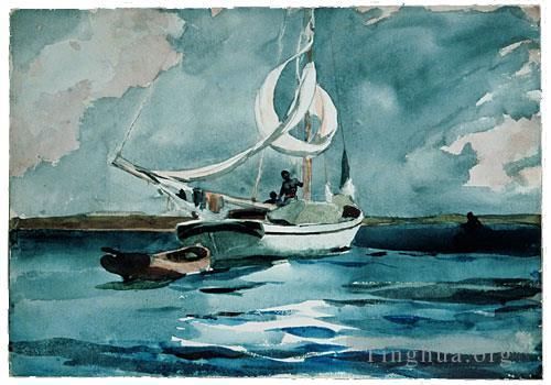 Winslow Homer Types de peintures - Sloop Nassau
