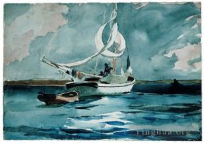 Winslow Homer œuvres - Sloop Nassau