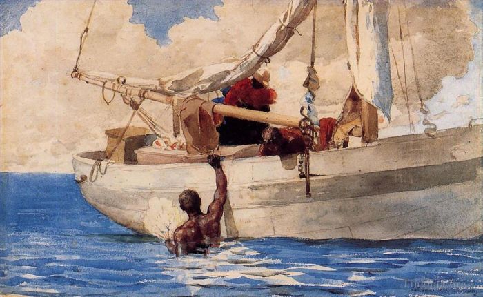Winslow Homer Types de peintures - Les plongeurs de coraux