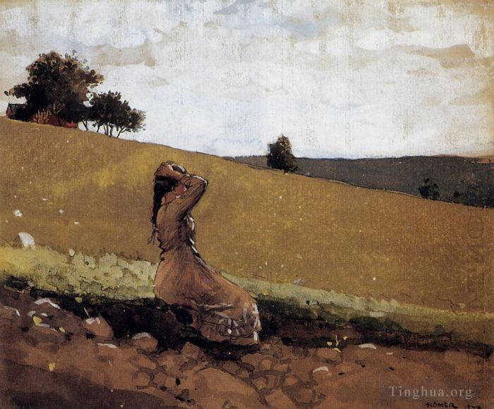 Winslow Homer Types de peintures - La Colline Verte alias Sur la Colline