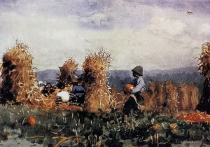 Winslow Homer œuvres - Le champ de citrouilles