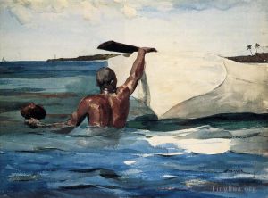 Winslow Homer œuvres - Le plongeur d'éponge