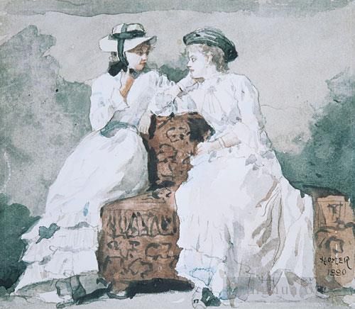 Winslow Homer Types de peintures - Deux dames