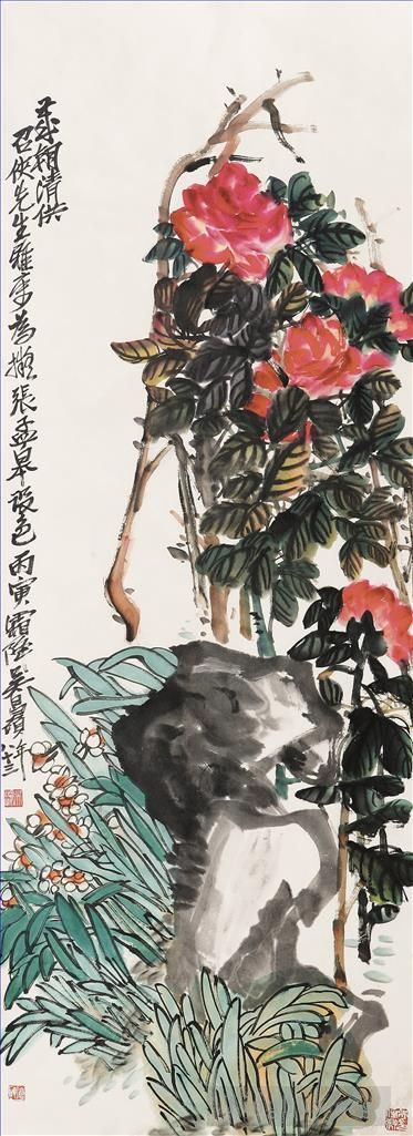 Wu Changshuo Art Chinois - Pendant des années