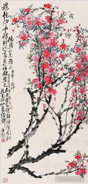 Wu Changshuo œuvres - Fleur de pêche
