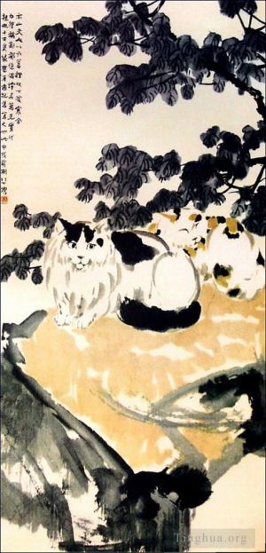 Xu Beihong œuvres - Un chat